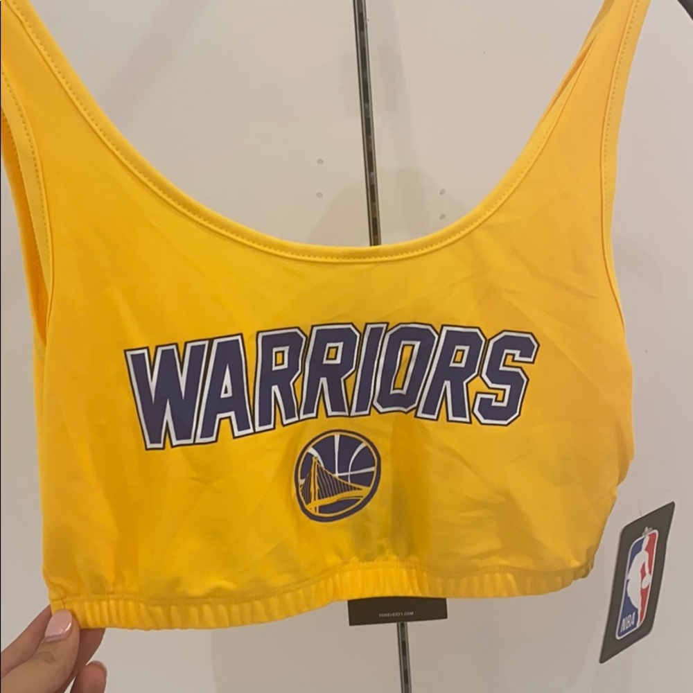 Warriors crop top/ sports bra